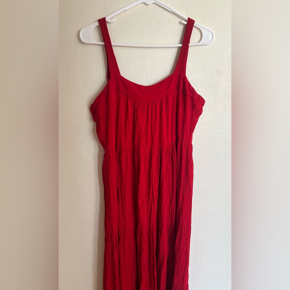 Knox Rose Maxi Red Dress Size Medium - Picture 2 of 5